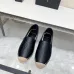 YSL women's espadrilles Flats Black/Gold/White/Pink #A44173