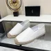 YSL women's espadrilles Flats Black/Gold/White/Pink #A44175