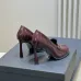 YSL Shoes for Women's YSL High Heel Shoes Heel height:10cm #A60925