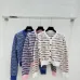  Chanel Women's Logo Knit Cardigan and Sweater in Striped Pattern #A54573