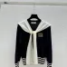  Miu Miu Women's Wool Sweaters: Stylish Sailor  inspired Designs with Colorful Stripes and Brand Emblem #A54857