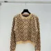 2025 Autumn  Winter Special Offer Louis Vuitton Women's Cropped Jacquard Monogram Sweater  Luxurious Wool Blend Crewneck with an All Over Pattern #A54835