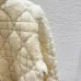 2025 Dior Ecru Cannage Knit Cropped Zip-Up Cardigan #A54549