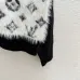 2025 LV Women's Wool Zip up Sweater Chic Mock Neck with Fluffy Monogram - Embroidered Front #A54859