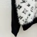 2025 LV Women's Wool Zip up Sweater Chic Mock Neck with Fluffy Monogram - Embroidered Front #A54859