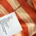 2025 Miu Miu Striped Knit Polo Sweater with Quarter-Zip Collar and Logo Detail #A54550