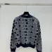 2025 Miu Miu Women's Wool Cardigan with Signature Logo Pattern  V neck and Chic Design #A54843