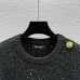Balmain 2025 Women's Wool Sweater with Gold Buttons Sparkle Yarn  Crew Neck for Elegant Style #A54840