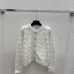 Chanel Style Women's Knitted Cardigans Luxurious Fuzzy Texture with Gold Button Details for Fashion Aficionados #A56284