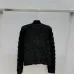 Chanel Style Women's Knitted Cardigans Luxurious Fuzzy Texture with Gold Button Details for Fashion Aficionados #A56284