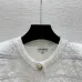 Chanel Style Women's Knitted Cardigans Luxurious Fuzzy Texture with Gold Button Details for Fashion Aficionados #A56284