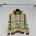 Chanel Women's Hooded Sweaters  Fair Isle Pattern with CC Logo and Drawstring Detail for Fashion Aficionados #A56301