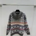 Chanel Women's Hooded Sweaters  Fair Isle Pattern with CC Logo and Drawstring Detail for Fashion Aficionados #A56301