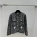 Chanel Women's Knitted Cardigans Tweed  Style Fabric with CC Logo and Gold Button Details for Luxury Enthusiasts #A56300