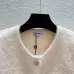 Chanel Women's Knitted Cardigans Tweed  Style Fabric with CC Logo and Gold Button Details for Luxury Enthusiasts #A56300