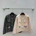 Chanel Women's Knitted Cardigans Tweed  Style Fabric with CC Logo and Gold Button Details for Luxury Enthusiasts #A56300