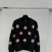 Chanel Women's Knitted Sweaters: Floral   CC Logo Embroidery with Argyle Design for Luxury Fashion Lovers #A56299