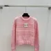 Chanel Women's V   Neck Cardigans  Ribbed Knit with Iconic CC Logo and Button Detail for Luxury Lovers #A56304