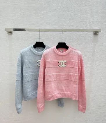 Chanel Women's V   Neck Cardigans  Ribbed Knit with Iconic CC Logo and Button Detail for Luxury Lovers #A56304