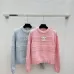 Chanel Women's V   Neck Cardigans  Ribbed Knit with Iconic CC Logo and Button Detail for Luxury Lovers #A56304