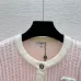 Chanel Women's V   Neck Cardigans  Ribbed Knit with Iconic CC Logo and Button Detail for Luxury Lovers #A56305