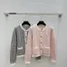 Chanel Women's V   Neck Cardigans  Ribbed Knit with Iconic CC Logo and Button Detail for Luxury Lovers #A56305