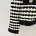Chanel Women's V   Neck Cardigans  Ribbed Knit with Iconic CC Logo and Button Detail for Luxury Lovers #A56306