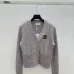 Chanel Women's V-Neck Cardigan with CC Logo Patch and Gold Buttons #A54568