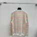 Chanel Women's V-Neck Wool-Blend Cardigan with Ombre Zigzag Pattern and CC Brooch #A54830