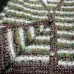Chanel  Wool Women's V-Neck Fringed Knit Cardigan with Multi-Color Stripes #A54575