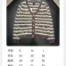 Chanel  Wool Women's V-Neck Fringed Knit Cardigan with Multi-Color Stripes #A54575