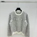 Dior Christian Dior Oblique Logo Knit Crewneck Sweater with Ribbed Trim #A54567