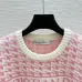 Dior Christian Dior Oblique Logo Knit Crewneck Sweater with Ribbed Trim #A54567