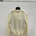 Dior Ecru Cannage Knit Cropped Zip-Up Cardigan Timeless Luxury Piece #A54569