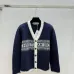 Dior Women's Luxury Fluffy Knit Logo Sweater  Featuring Contrast Christian Dior Signature Intarsia and Cozy Crew Neckline. #A56313