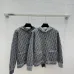 Dior Women's Luxury Knit Hoodie Jacket, Featuring Signature Oblique Monogram Jacquard and Sporty Button-Up Silhouette with Hood. #A56315