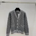 Dior Women's Luxury Monogram Zip-Up Knit Bomber Jacket, Featuring Signature Oblique Jacquard and Two Convenient Front Pockets. #A56310
