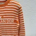 Dior Women's Striped Crewneck Knit Sweater with Star and Logo #A54829