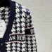 Dior Women's V-Neck Cardigan  Houndstooth Pattern with Christian Dior Logo Detail for Luxury Fashion Lovers #A57755