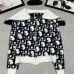Dior Women's Wool Zip   up Sweater Stylish Collared Design with Signature Monogram for Online Fashion Enthusiasts #A54862