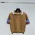 Fendi Women's FF Logo Jacquard Knit Short Sleeve Polo Sweater #A54570
