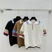 Fendi Women's FF Logo Jacquard Knit Short Sleeve Polo Sweater #A54570
