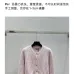 Fendi Women's Luxurious Fuzzy Knit Cardigan Featuring Pink and White FF Monogram and Contrast Trims #A56339