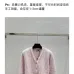 Fendi Women's Luxurious Fuzzy Knit Cardigan Featuring Pink and White FF Monogram and Contrast Trims #A56340