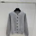 Fendi Women's Luxurious Lightweight Monogram Cardigan  Featuring Signature FF Logo Jacquard and Elegant Crew Neck Silhouette #A56332