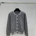 Fendi Women's Luxurious Lightweight Monogram Cardigan  Featuring Signature FF Logo Jacquard and Elegant Crew Neck Silhouette #A56332