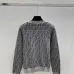 Fendi Women's Luxurious Lightweight Monogram Cardigan  Featuring Signature FF Logo Jacquard and Elegant Crew Neck Silhouette #A56332