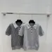 Fendi Women's Luxurious Short Sleeve Knit Polo Top Featuring Iconic FF Monogram Jacquard and Classic Contrast Collar. #A56333