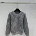 Fendi Women's Luxury Crew Neck Pullover Sweater Featuring Iconic All Over FF Monogram Jacquard and Comfortable Knit Fabric #A56335