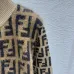 Fendi Women's Luxury High-Neck Sweater  Featuring Iconic All-Over FF Monogram Pattern and Cozy Fuzzy Knit Texture #A56330